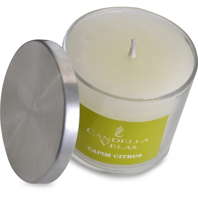 Vela Decorativa aromática de capim citrus