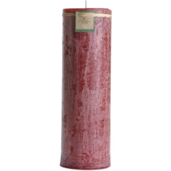Vela Decorativa Cilíndrica Vermelha